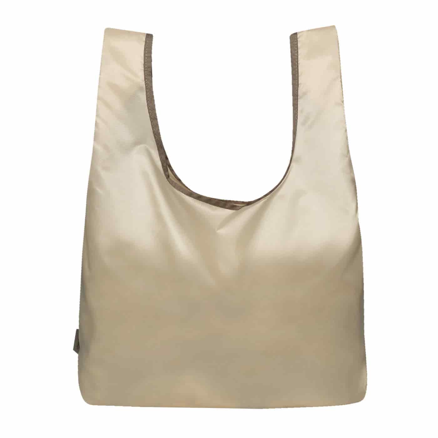 Bolsa Compras Tafeta Beige Citybags - miniatura 3