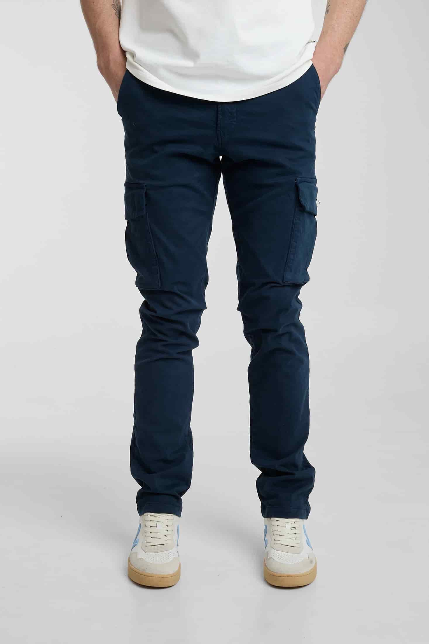 Pantalón Cargo Vallarte Azul Oscuro - miniatura 1