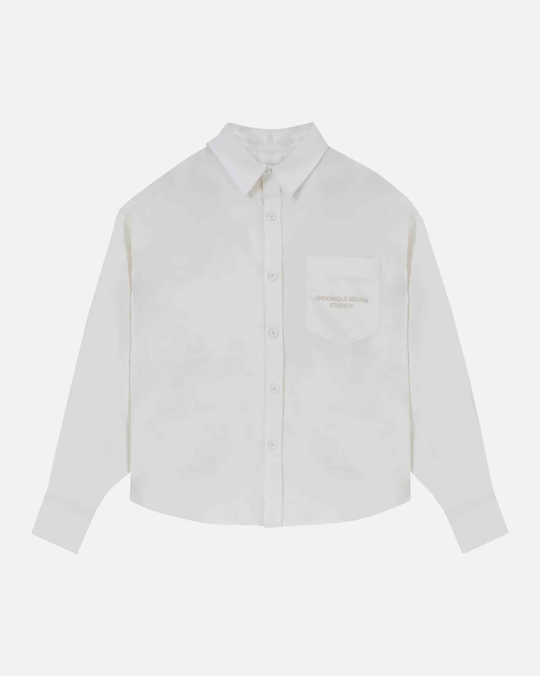 Basics Undergold Design Studio Long Sleeve Boxy Shirt Bone - miniatura 2