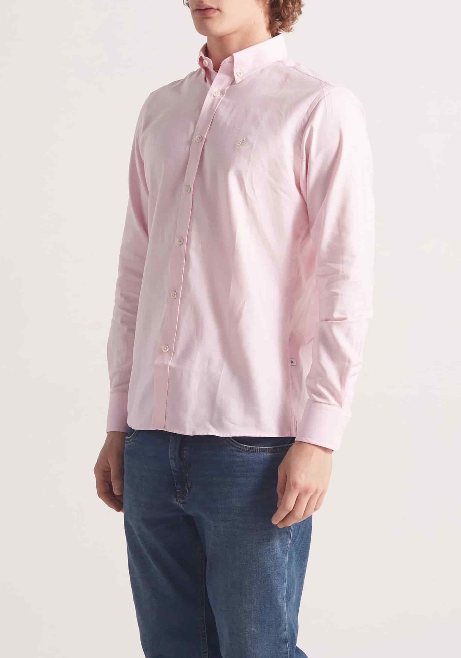Camisa Whitman Rosada Cuello Button Down - miniatura 5