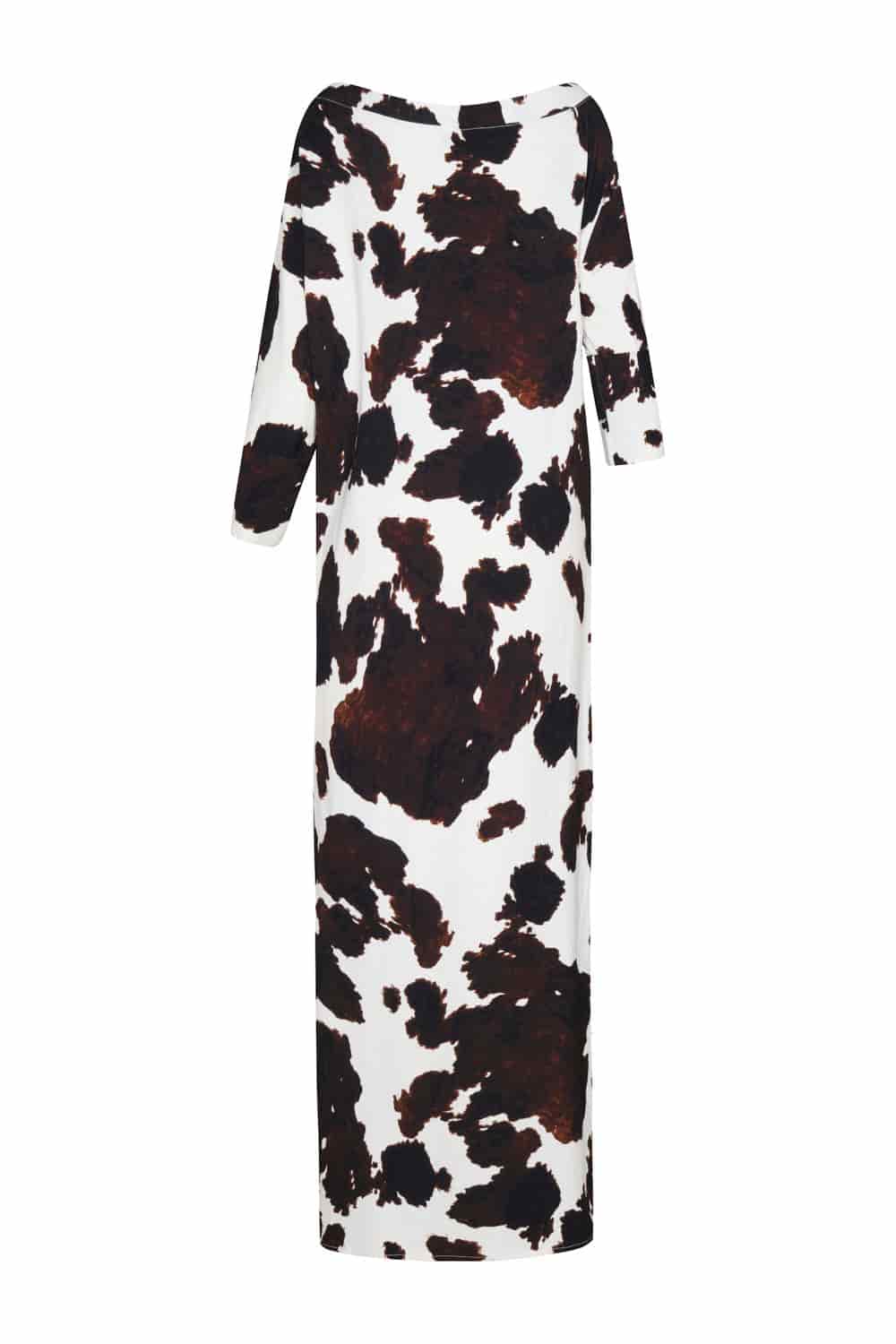 Vestido monaco ivory coffee - miniatura 5