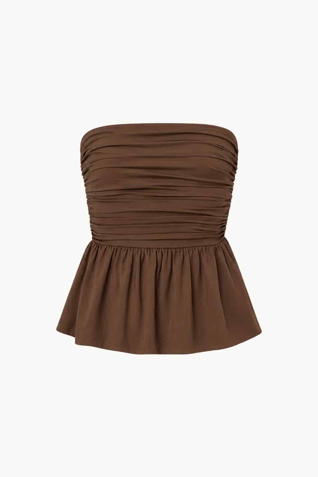 Mia Blouse in brown - miniatura 1