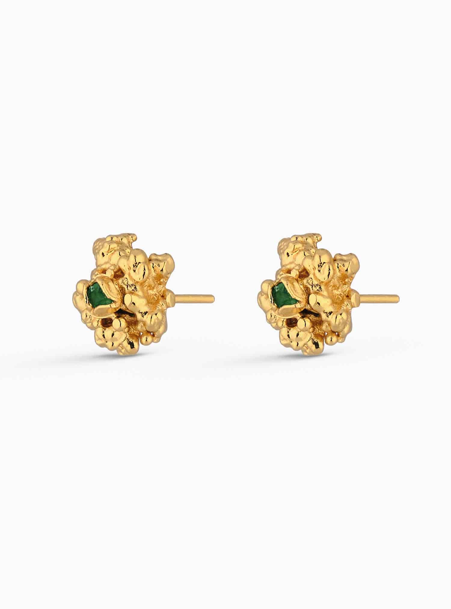 Aura Emerald Chunk Studs Mini - miniatura 4