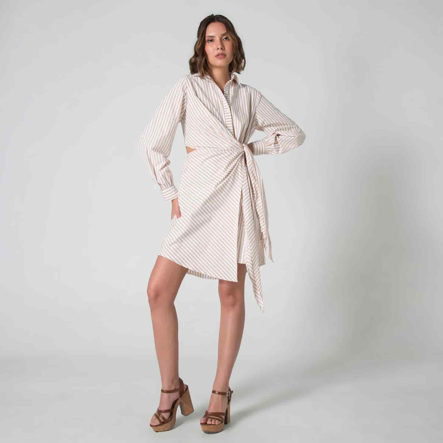 Vestido Drapeado Regular Rumma - miniatura 4