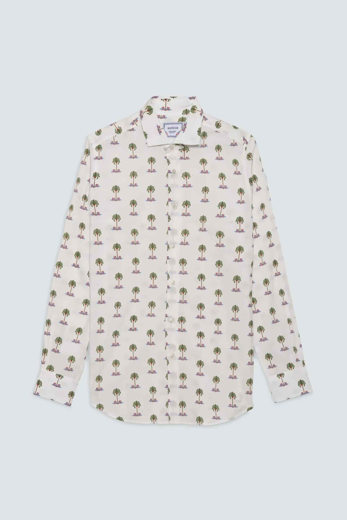 Men's cotton shirt white gioventu - miniatura 2