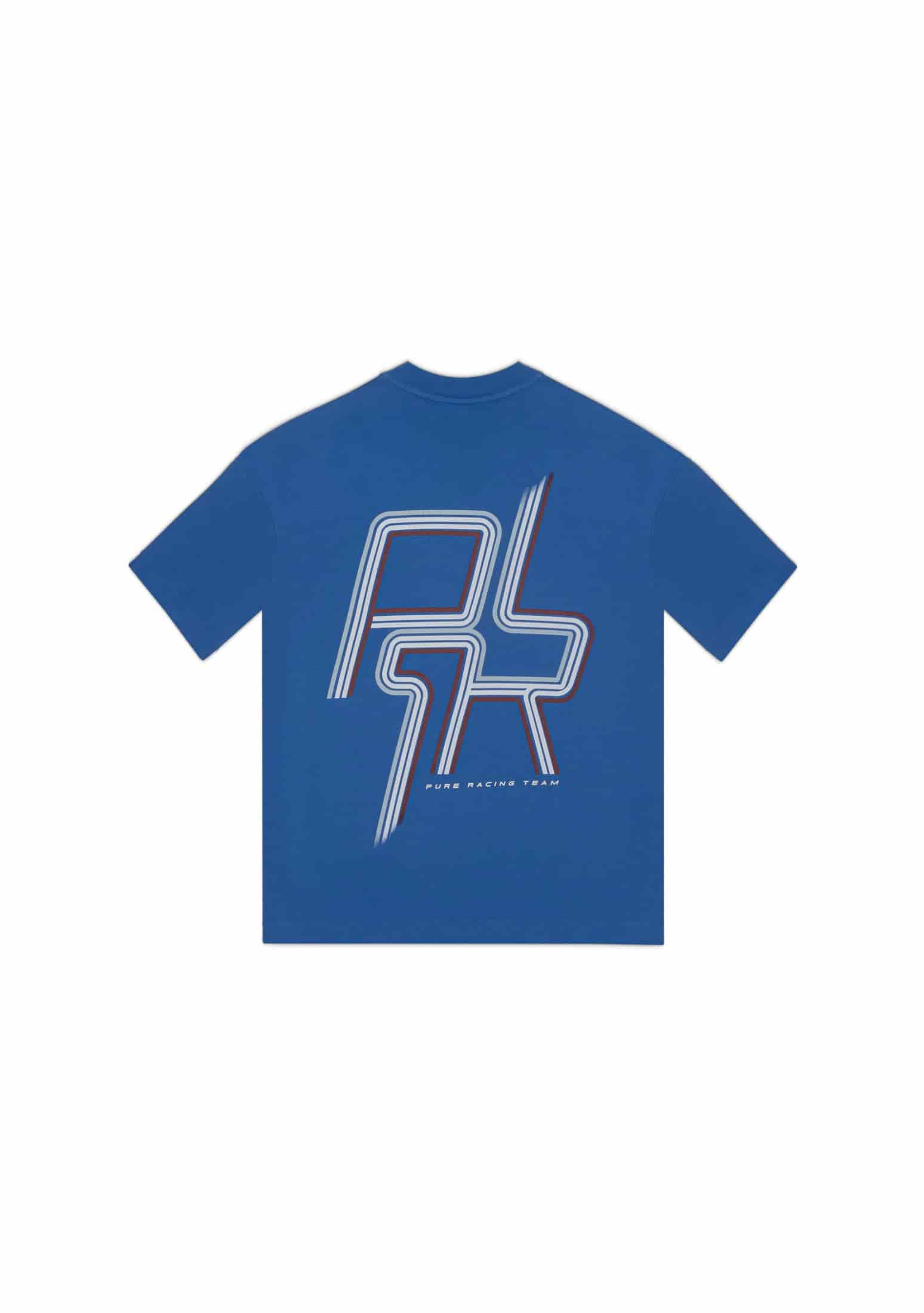 Overdrive Blue Racing Lines T-Shirt - miniatura 1
