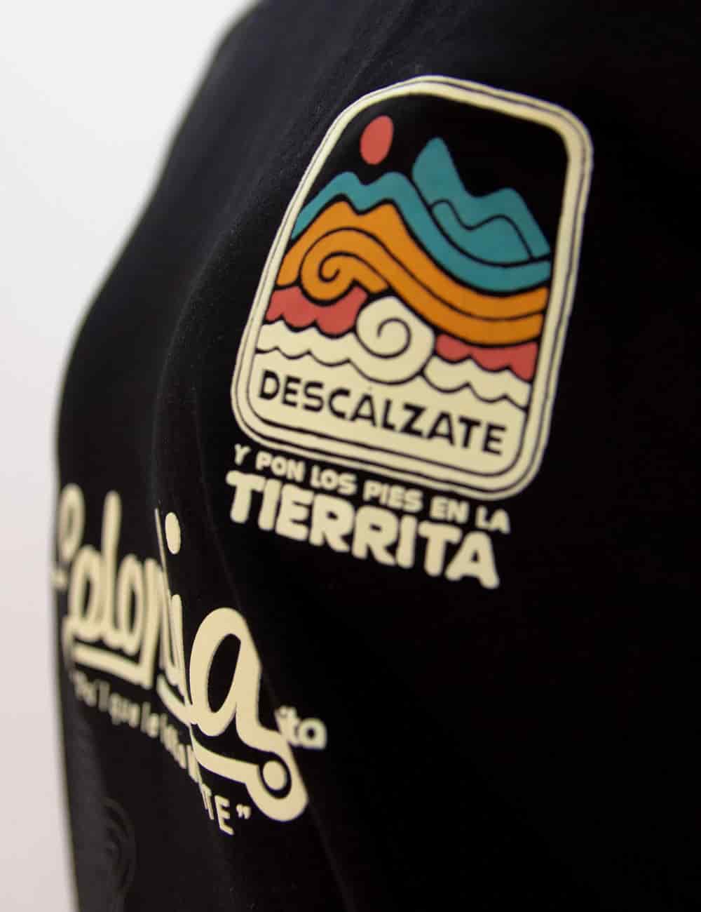 Camiseta Oversized Colombia negro Mujer - miniatura 6
