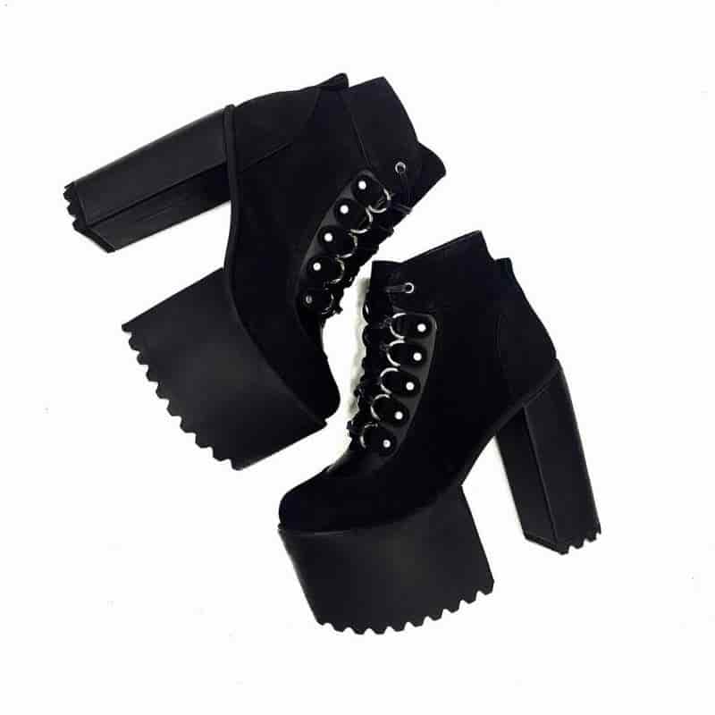 BOTINES NEGROS CORDON - miniatura 1