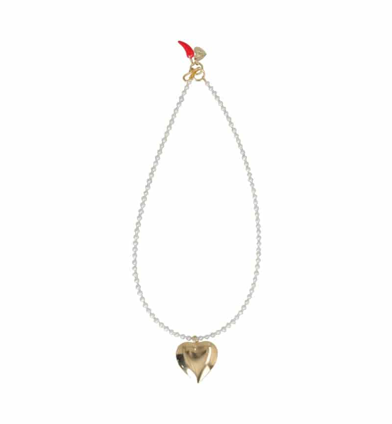 Collar Perlado con Relicario - miniatura 1