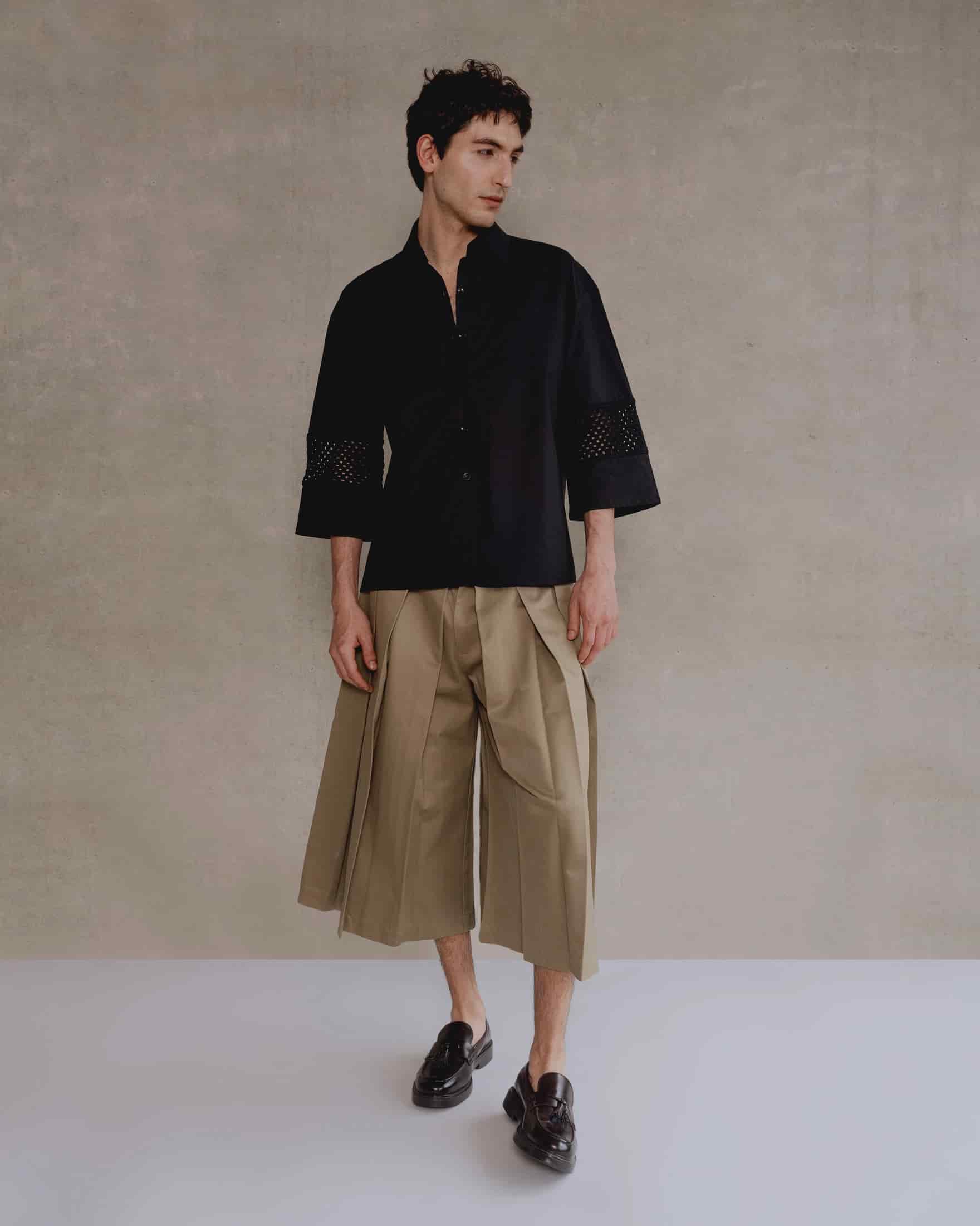 Beige Capri Pant Man - miniatura 2