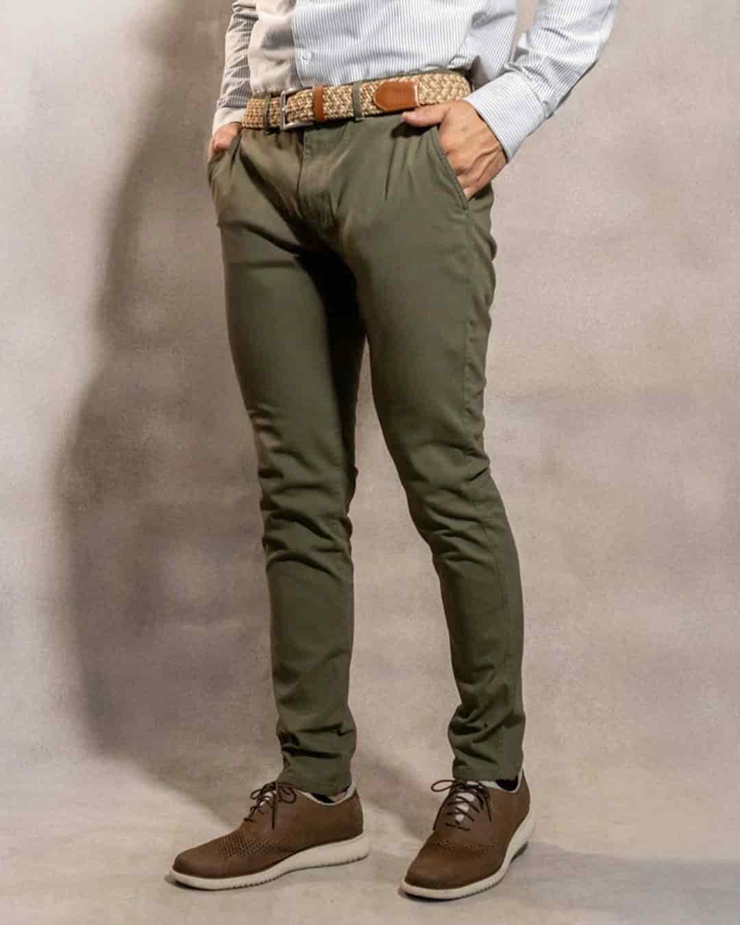 Pantalon Elastico Verde Claro - miniatura 3