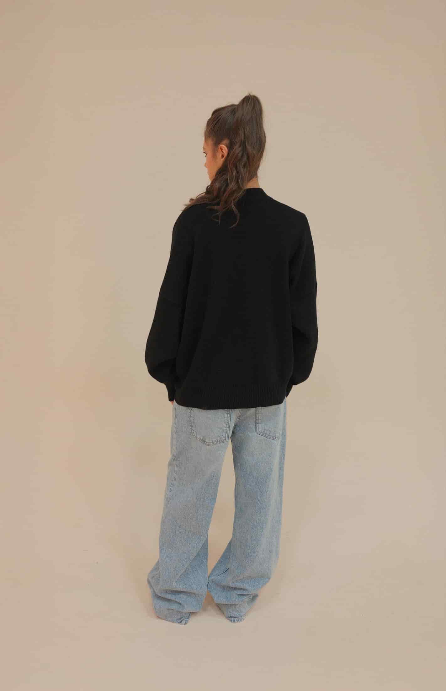 SIGNATURE CARDIGAN BLACK - miniatura 5