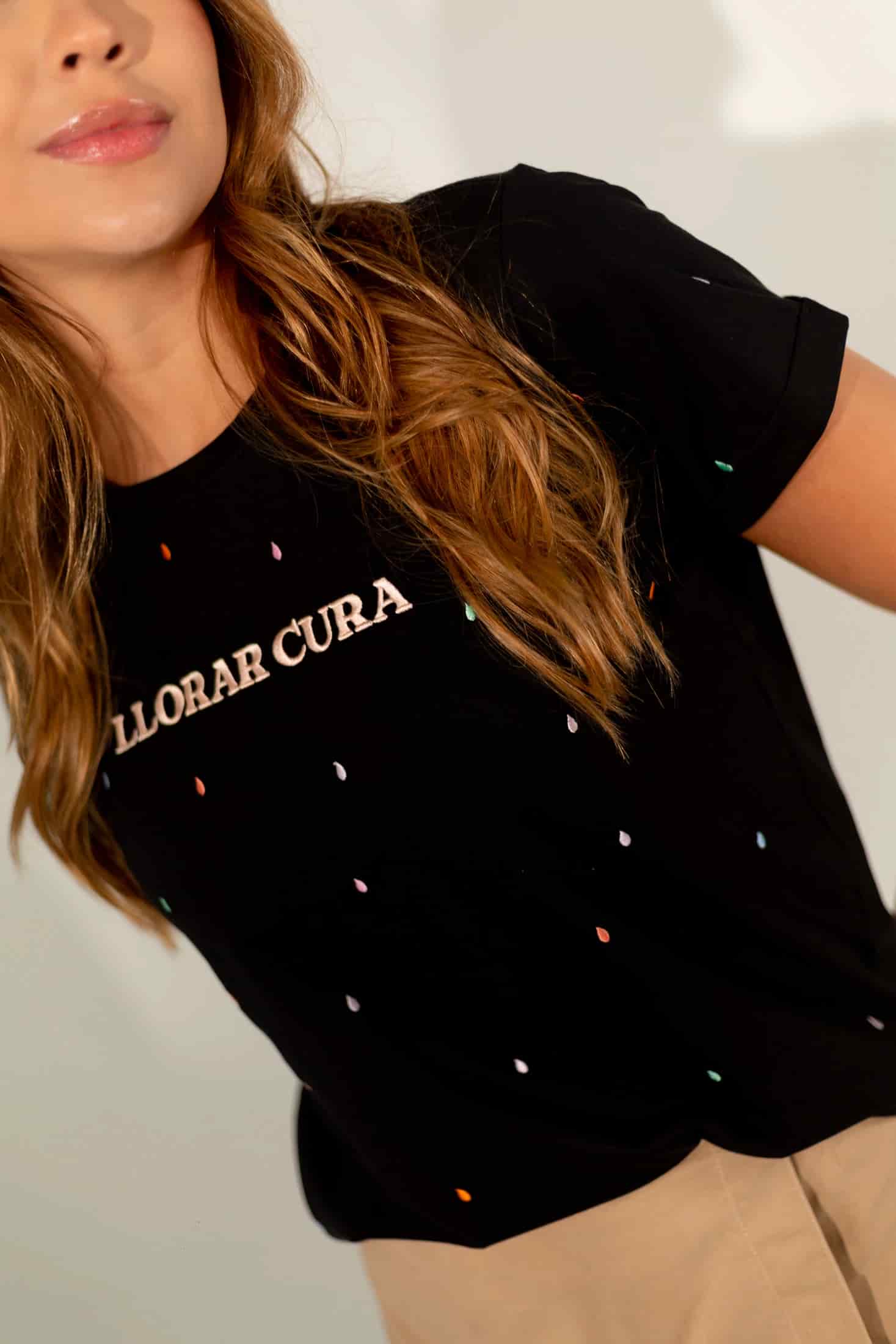 Llorar Cura Embroidered Oversized Tee - miniatura 5