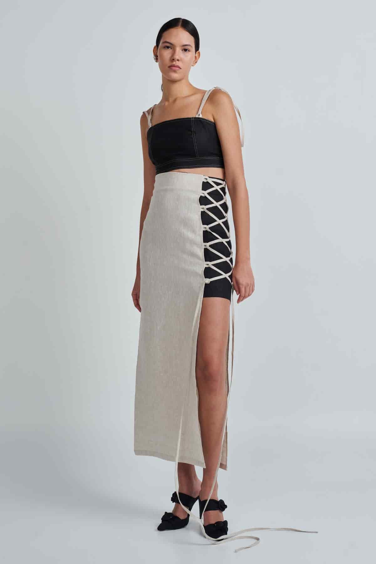 OLINDA SKIRT NATURAL - miniatura 2