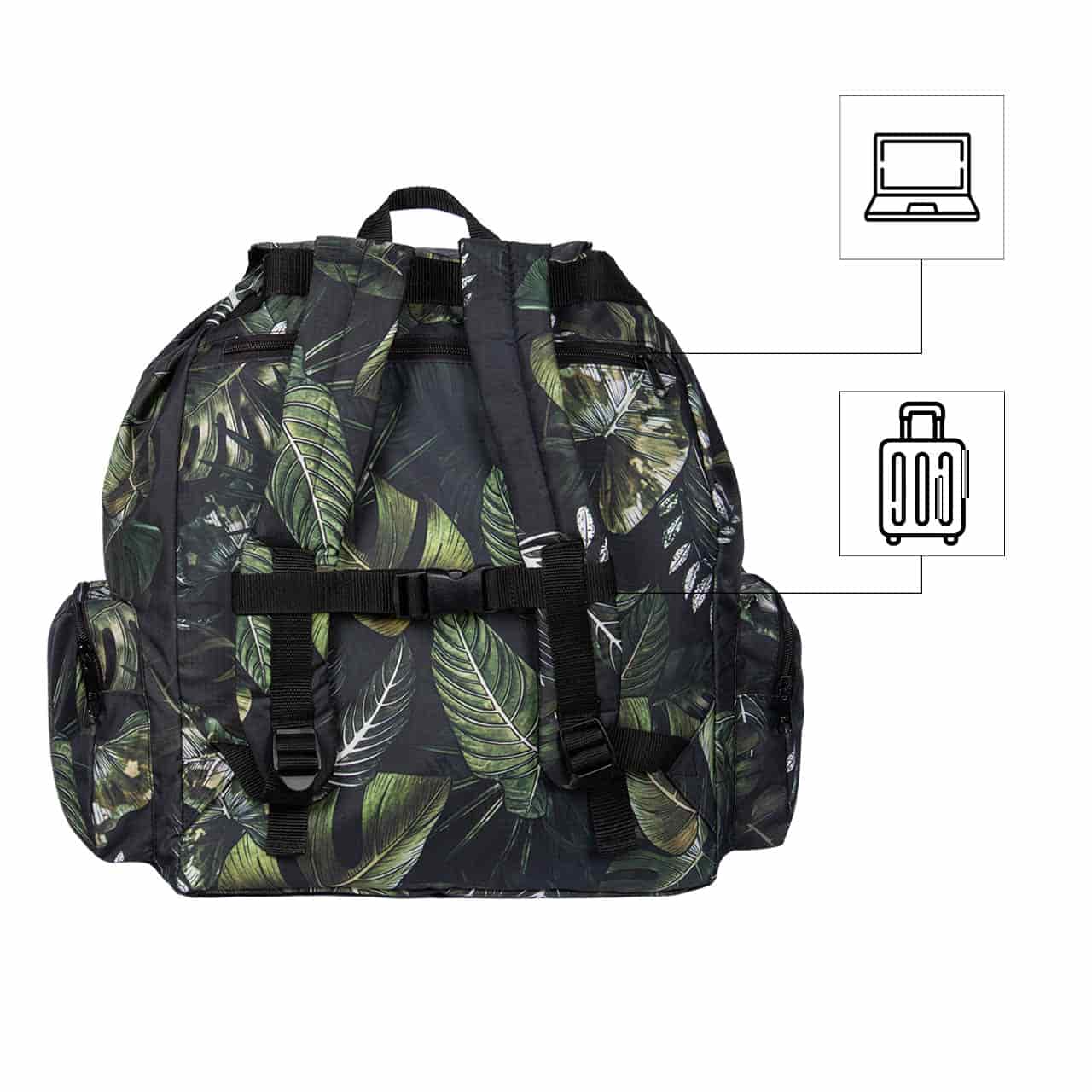 Morral Mochilero XL ULTRA Estampado Jungla Citybags Multicolor - miniatura 7