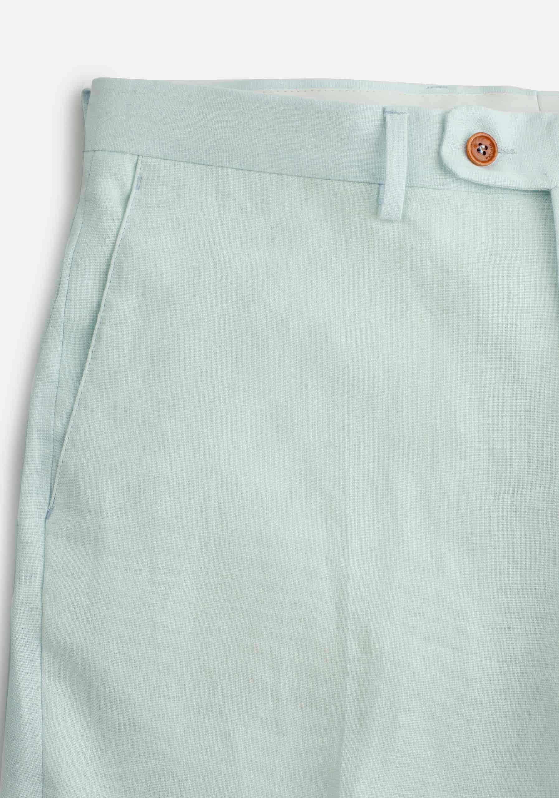 Pantalón Perugia Lino Azul Claro - miniatura 3