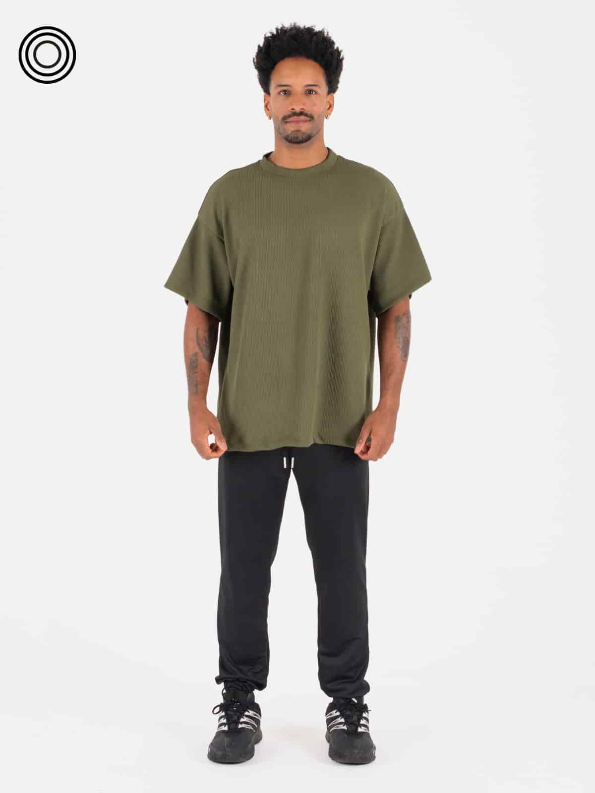 Camiseta hombre stone verde militar - miniatura 7