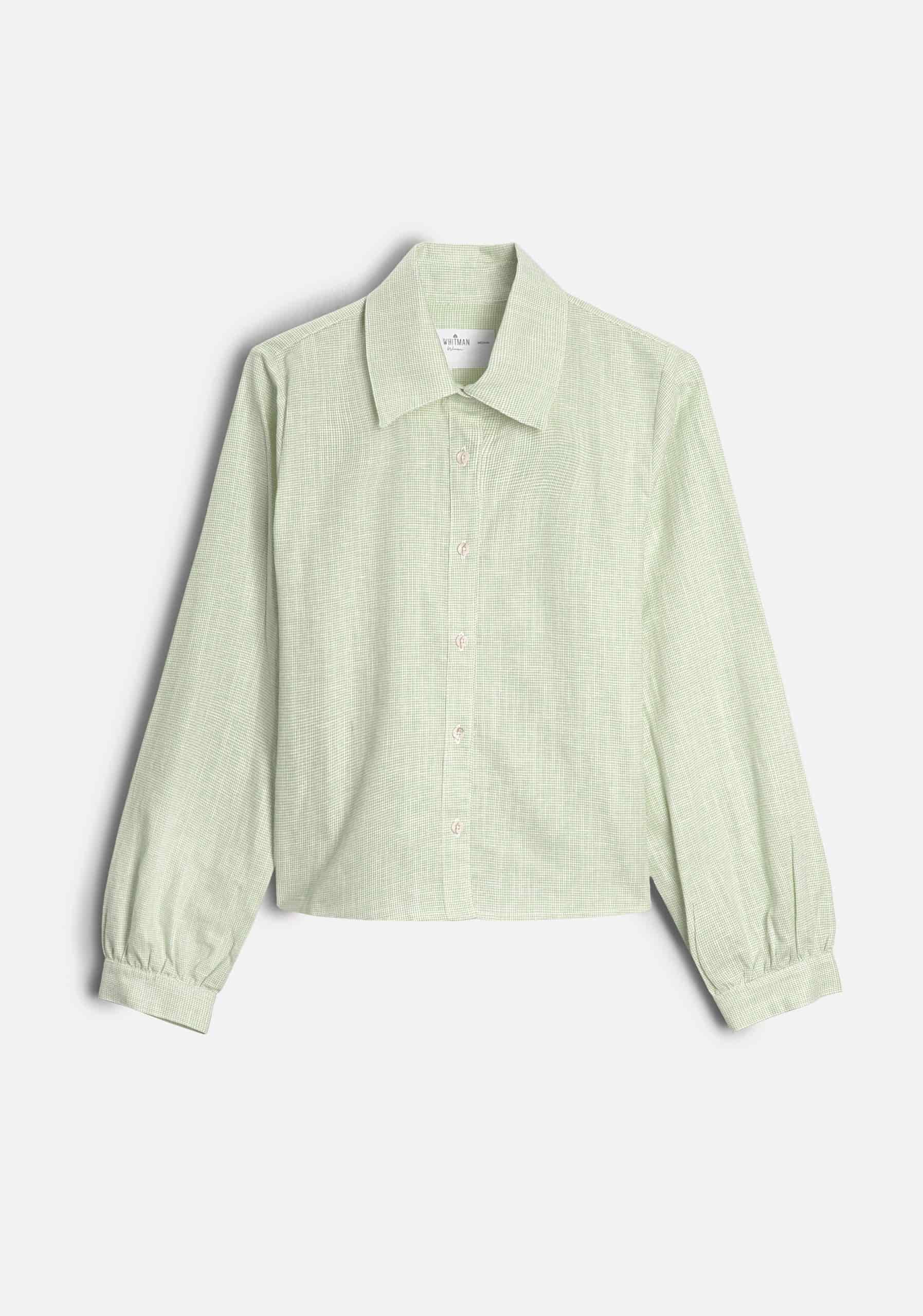 Camisa M Marianne Cuadros Verde Med - miniatura 1