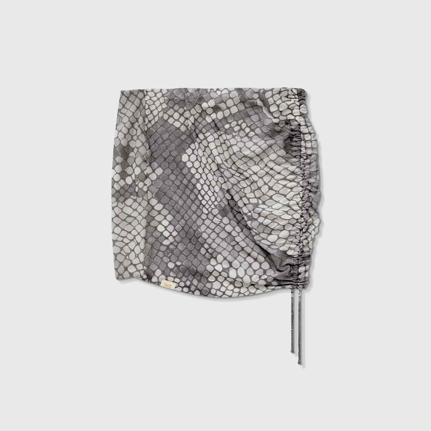 Python Mesh Mini Skirt - Gray - miniatura 9