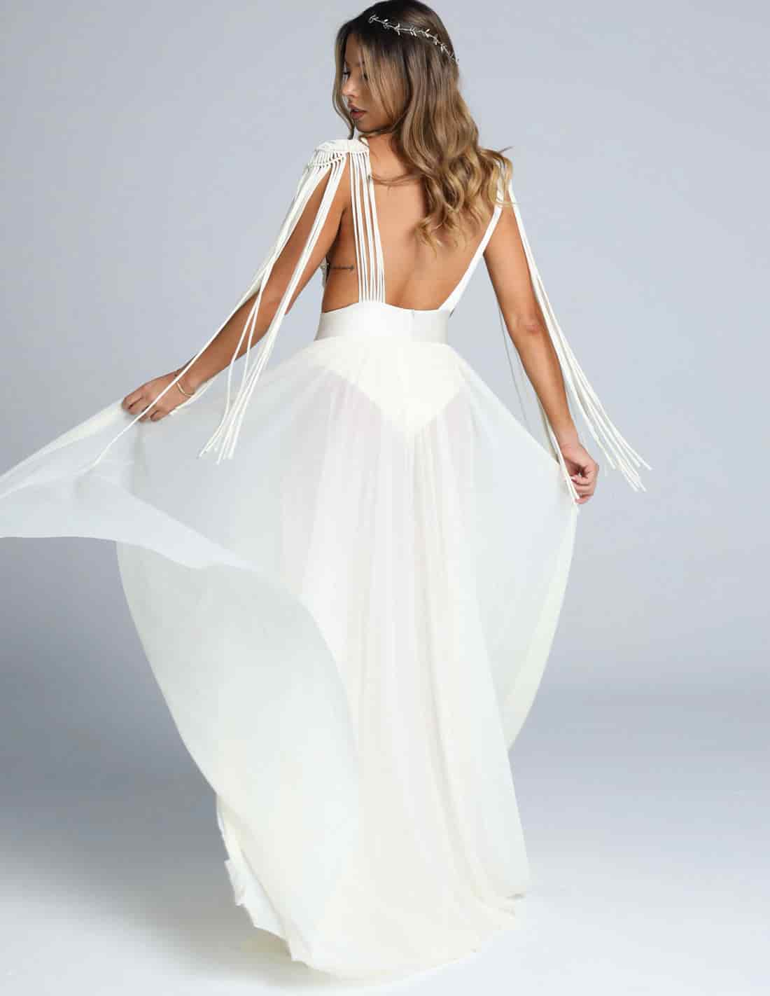 Vestido Atenas Marfil - miniatura 2