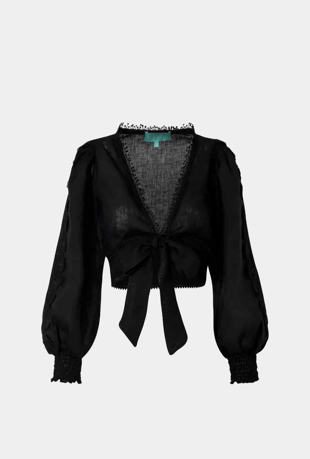 CHLOE TOP BLACK - miniatura 1