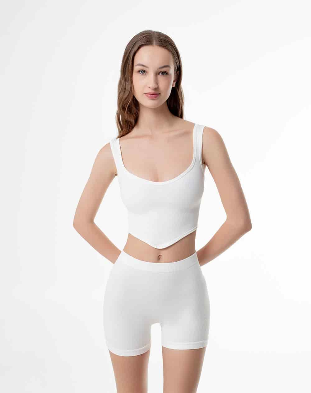 Panty tipo bóxer seamless crudo mujer - miniatura 1