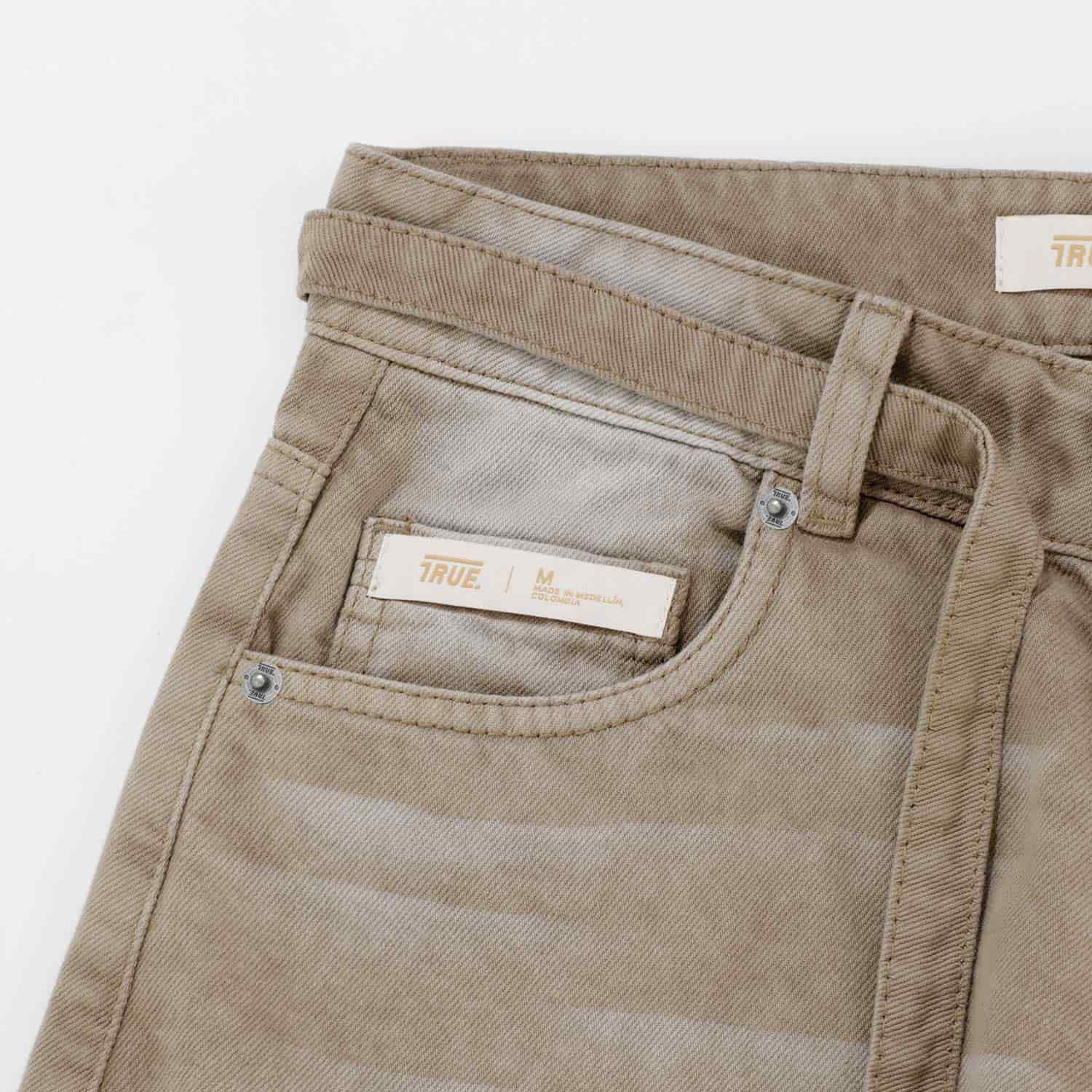 Dirty-Wash Mid-Rise Pants - Sand - miniatura 6