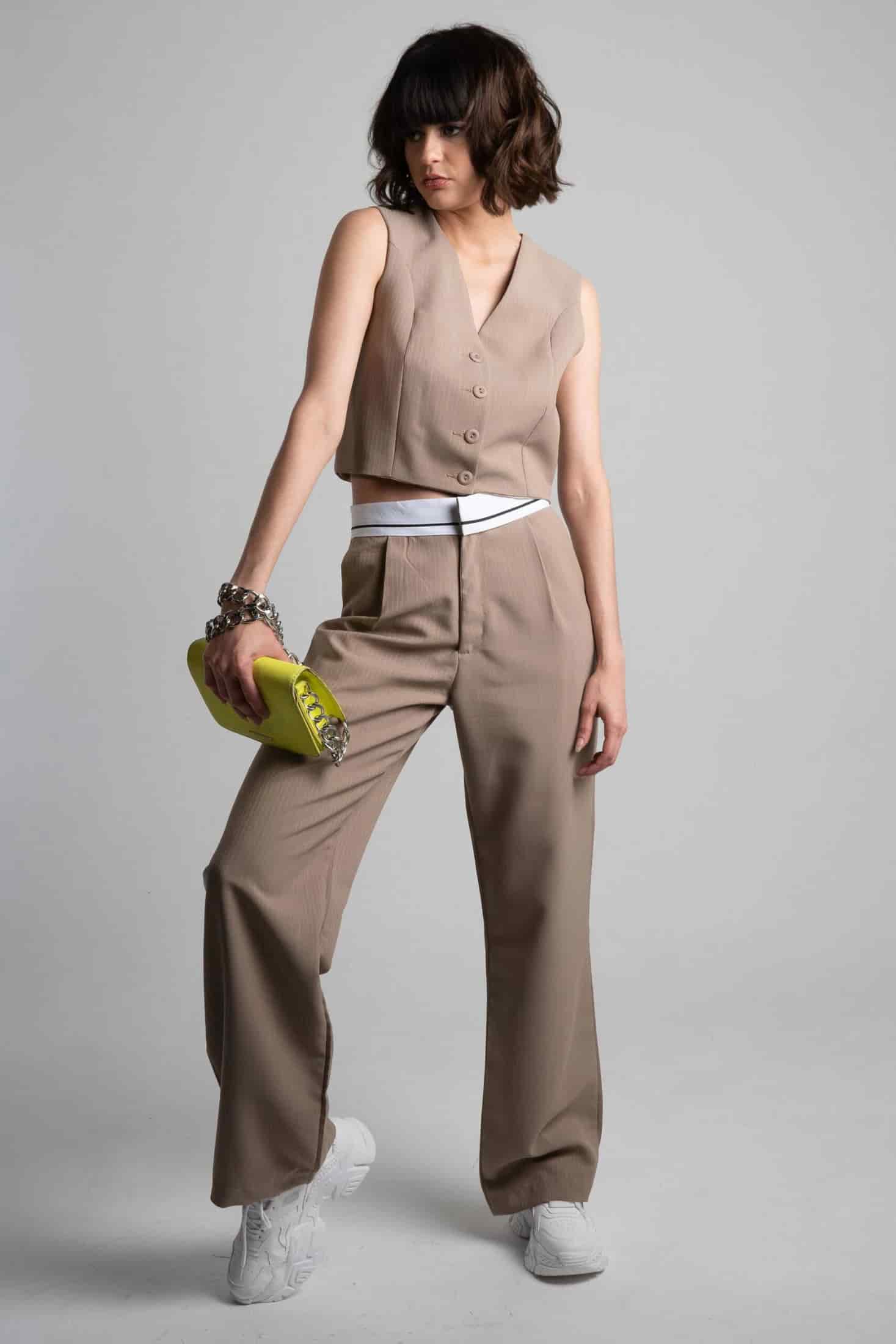 Pantalón Tayloring Camel - miniatura 4