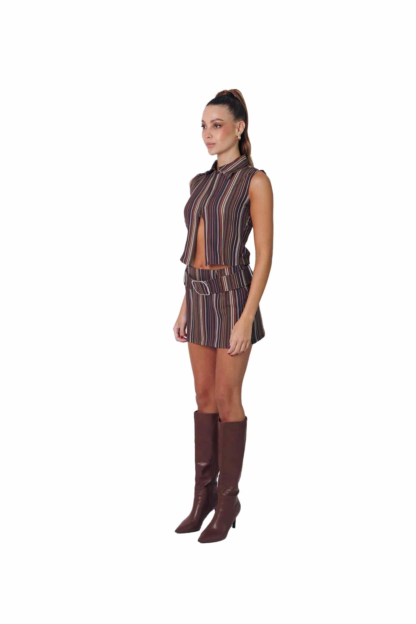 Mini Skirt In Crimson Rush - miniatura 8