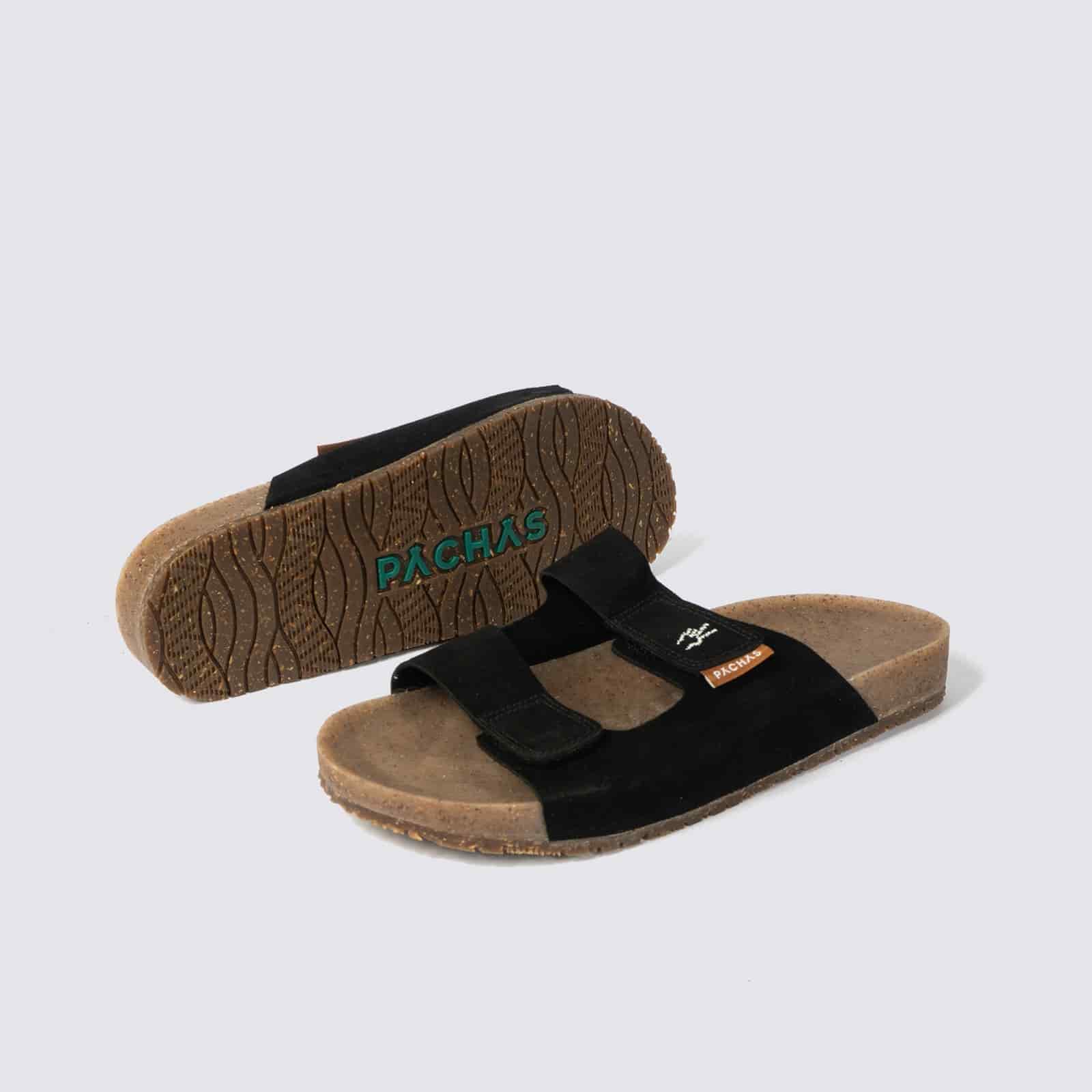 Sandalias dos correas Negras - miniatura 2