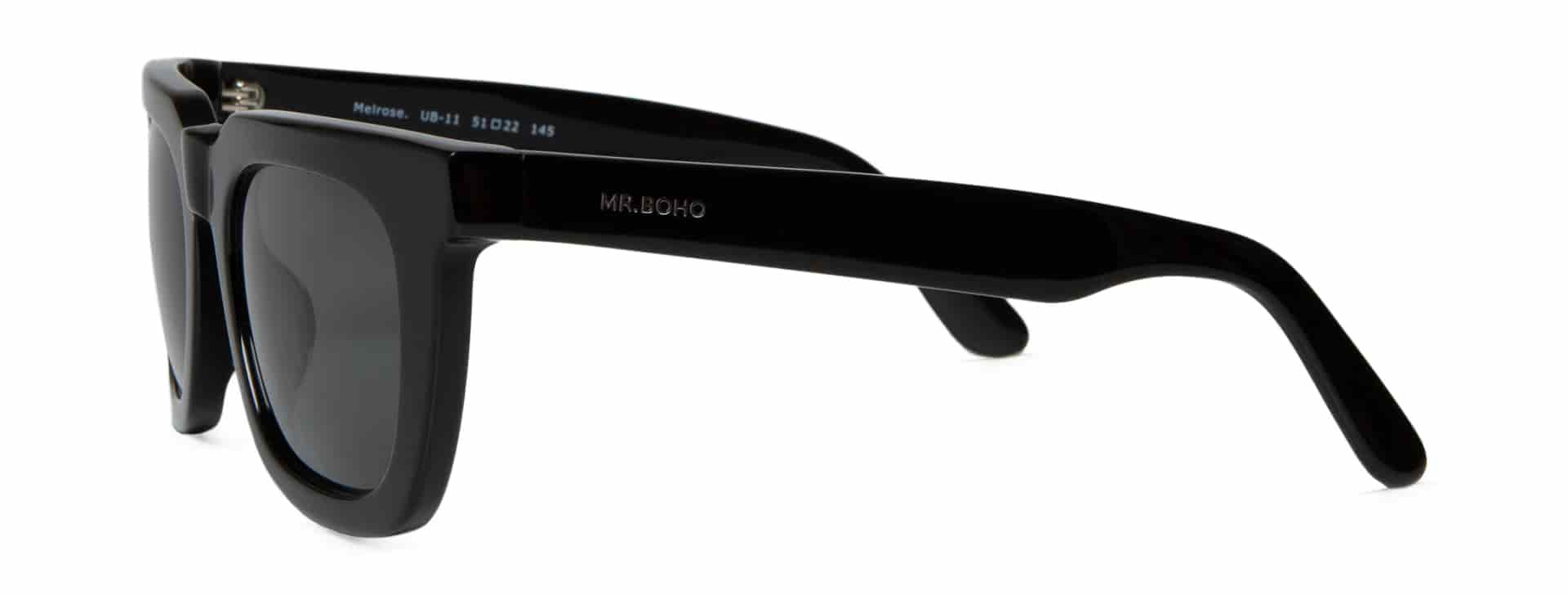 BLACK MELROSE WITH CLASSICAL LENSES - miniatura 2