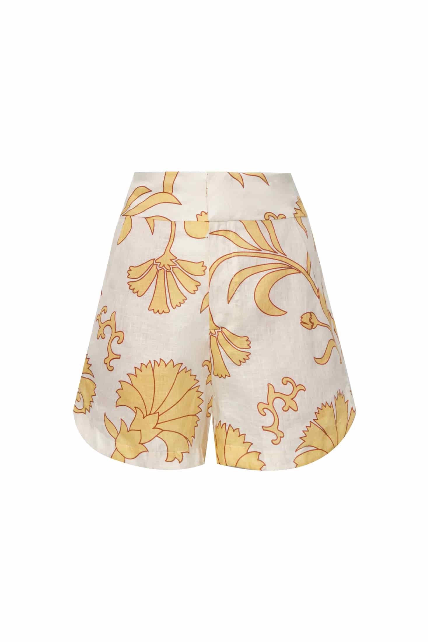 Tomaso Linen Short / Yellow Flowers - miniatura 1