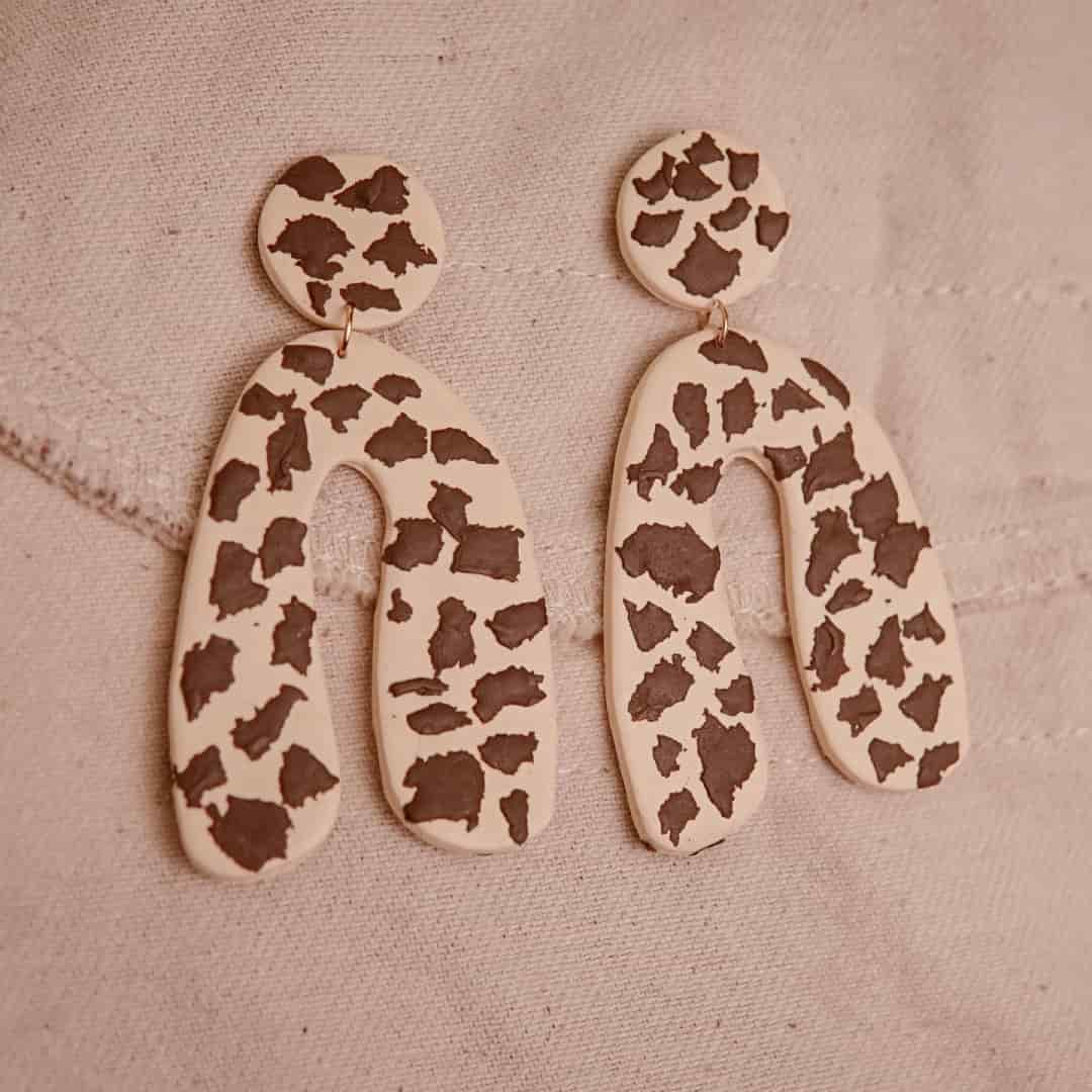 Aretes Hanna Cow Print - miniatura 2