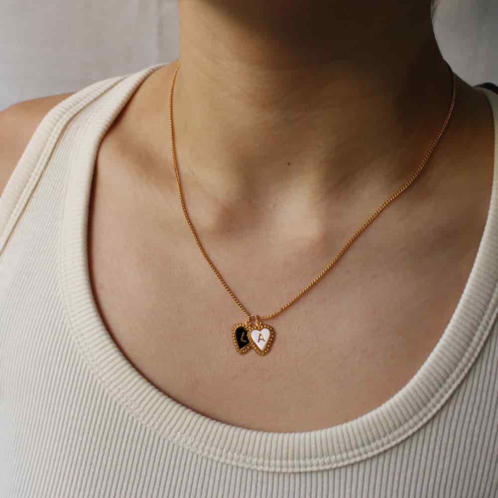 PreOrder Cadena 2 Letras Heart - miniatura 2