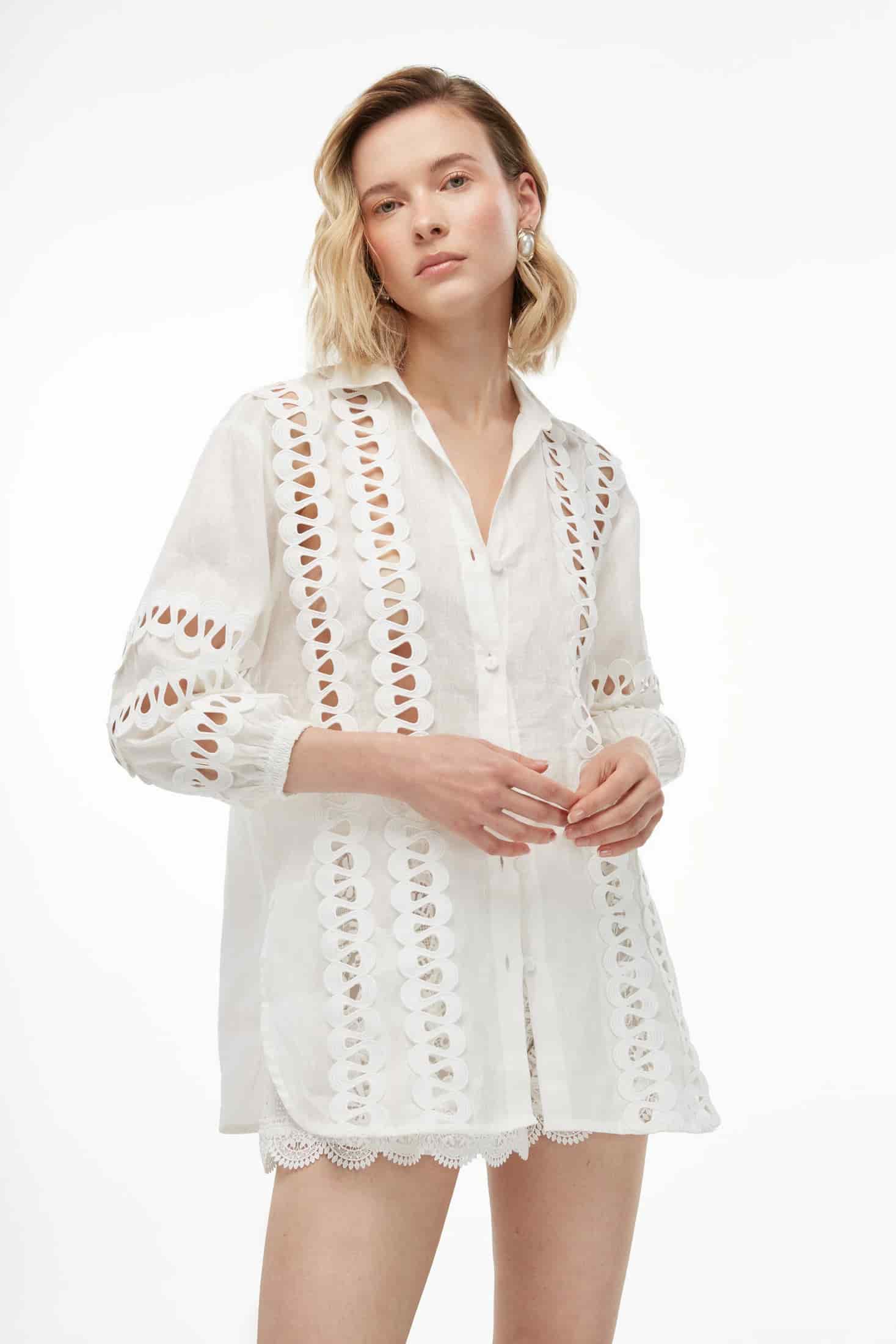 SOLANA SHIRT WHITE - miniatura 2