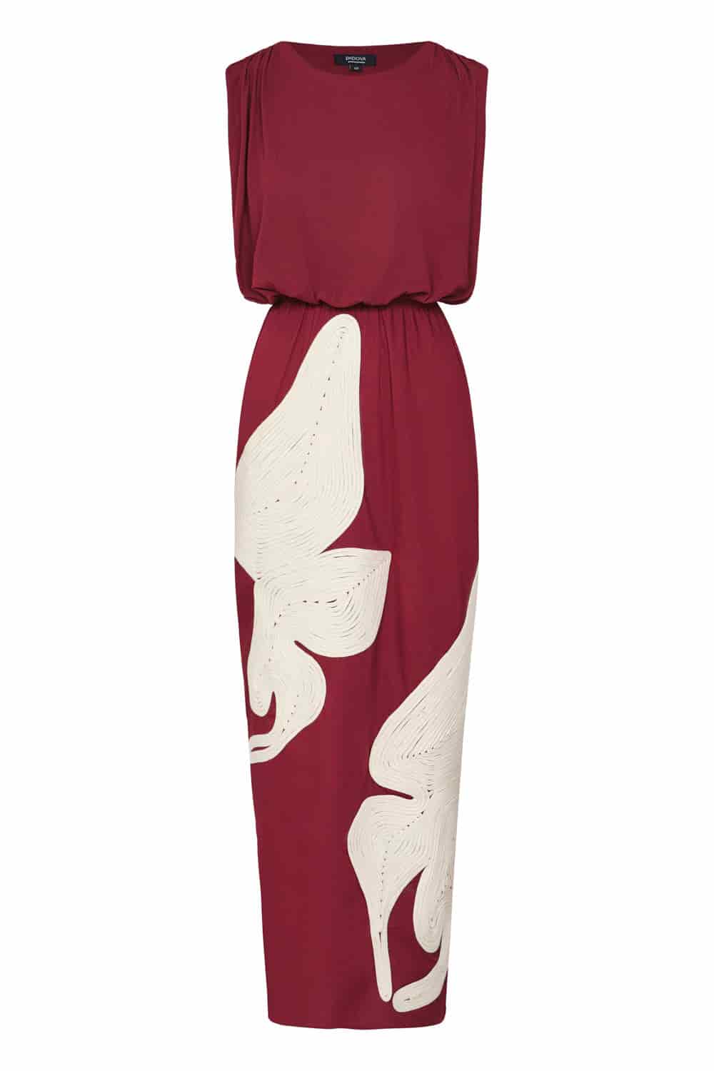Vestido monte abbey Vinotinto - miniatura 2