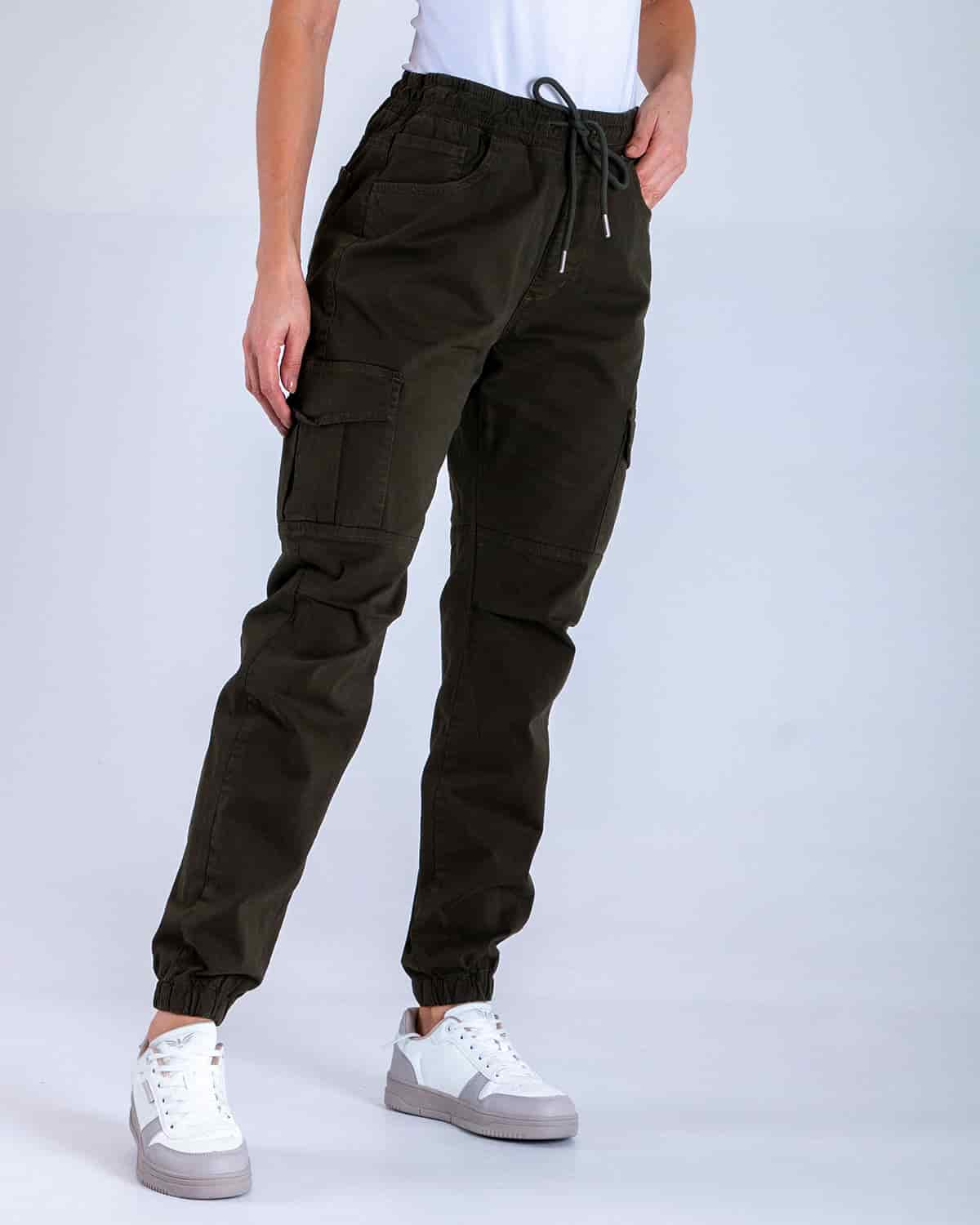 Jogger verde para mujer - miniatura 2