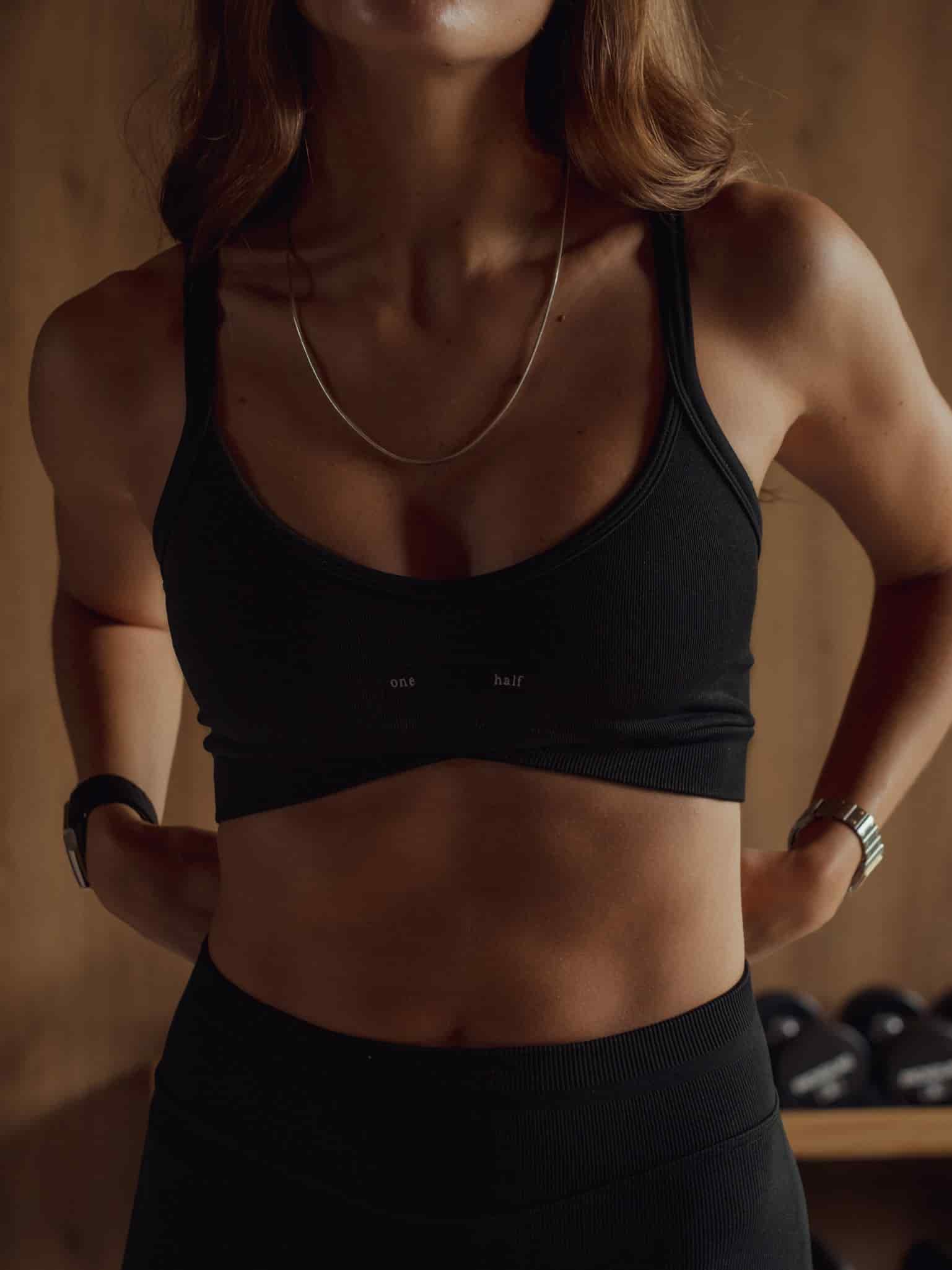OVERLAY SEAMLESS CROP TOP - SHADOW - miniatura 1