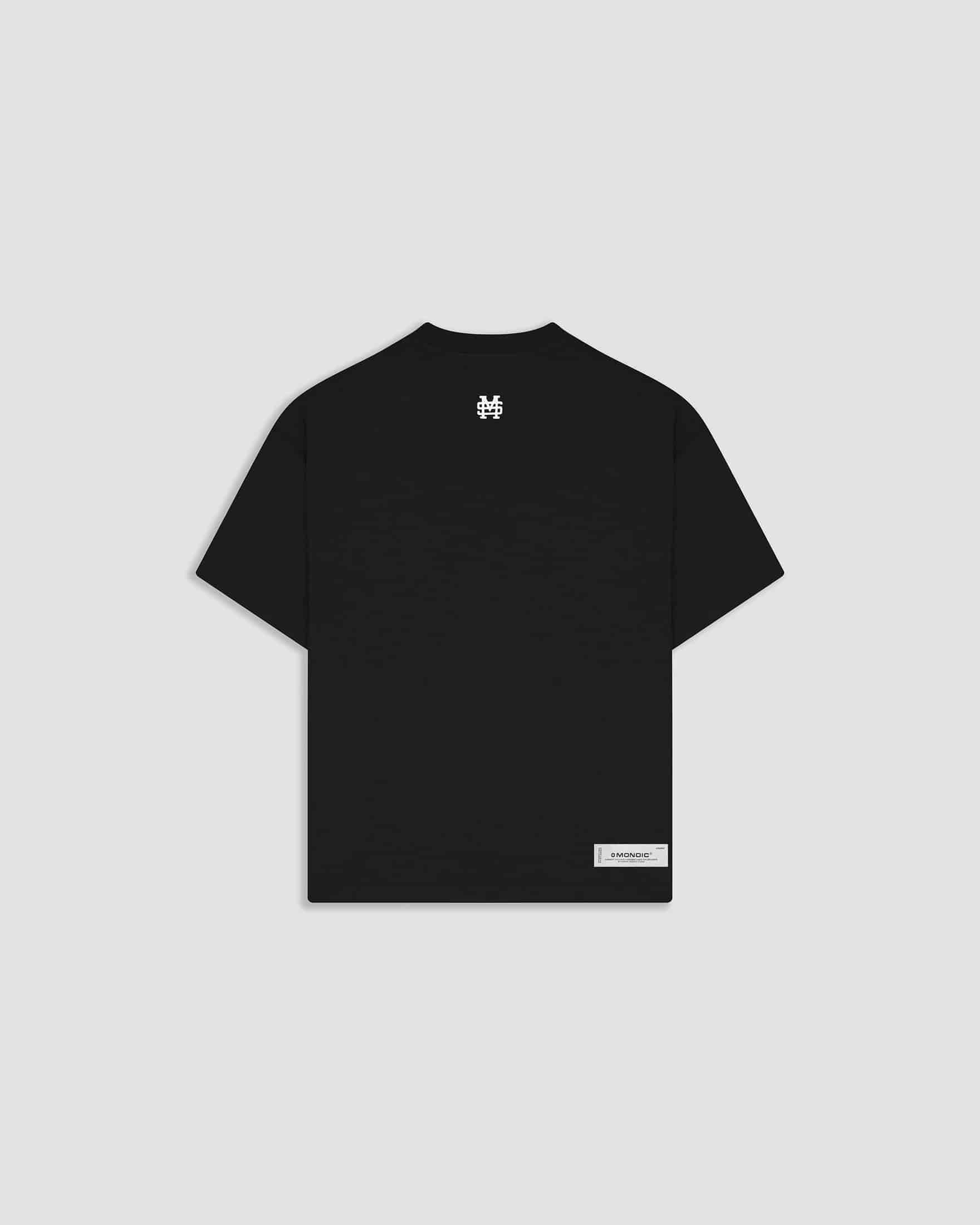 Camiseta Boxy Fit Básica V2 - Negro Oscuro - miniatura 3