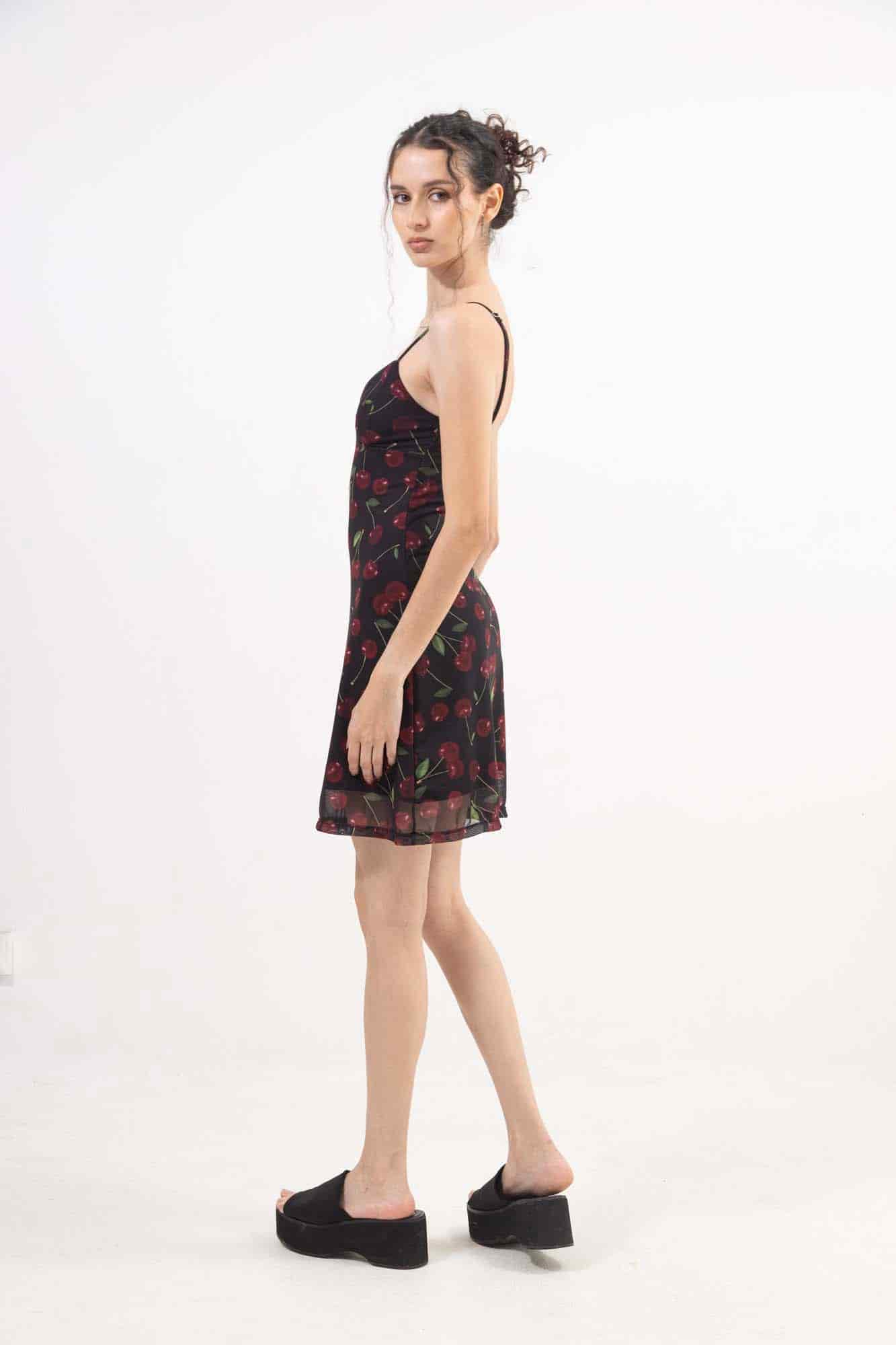 CHERRY MESH DRESS - miniatura 14