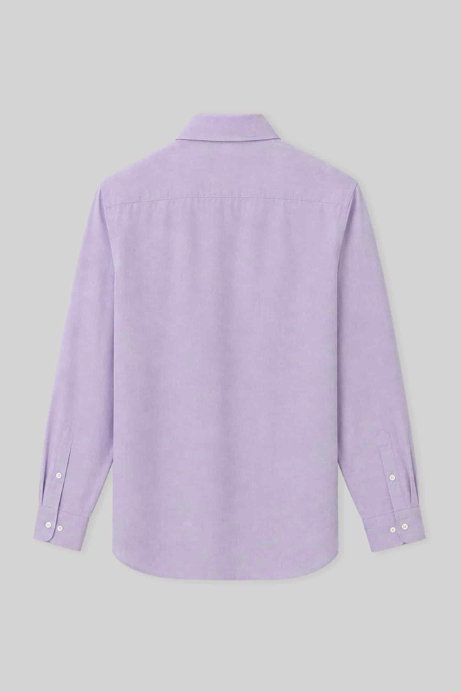 Men's linen shirt lavander fog - miniatura 6