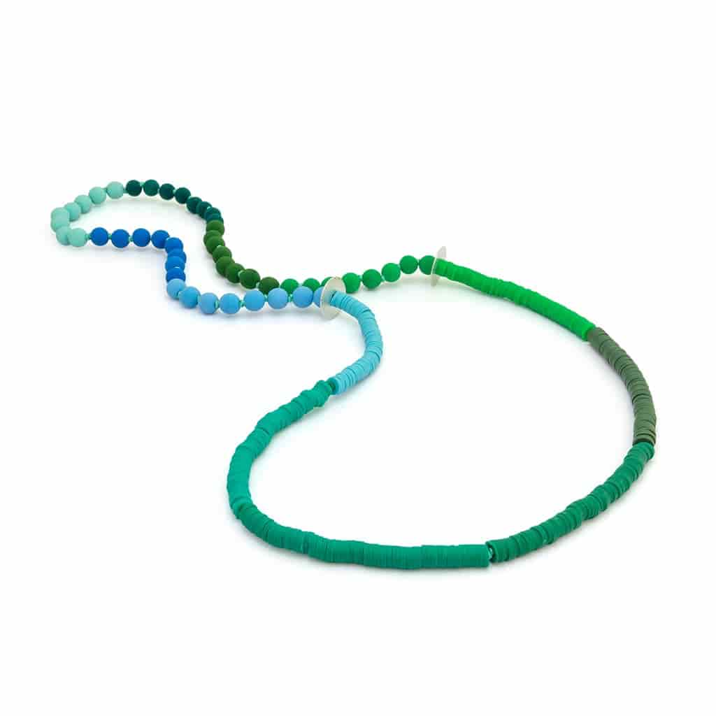 COLLAR 2 CIRCULOS PLATA - miniatura 1