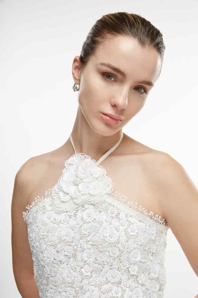 BESO DE LUNA MAXI DRESS WHITE - miniatura 1