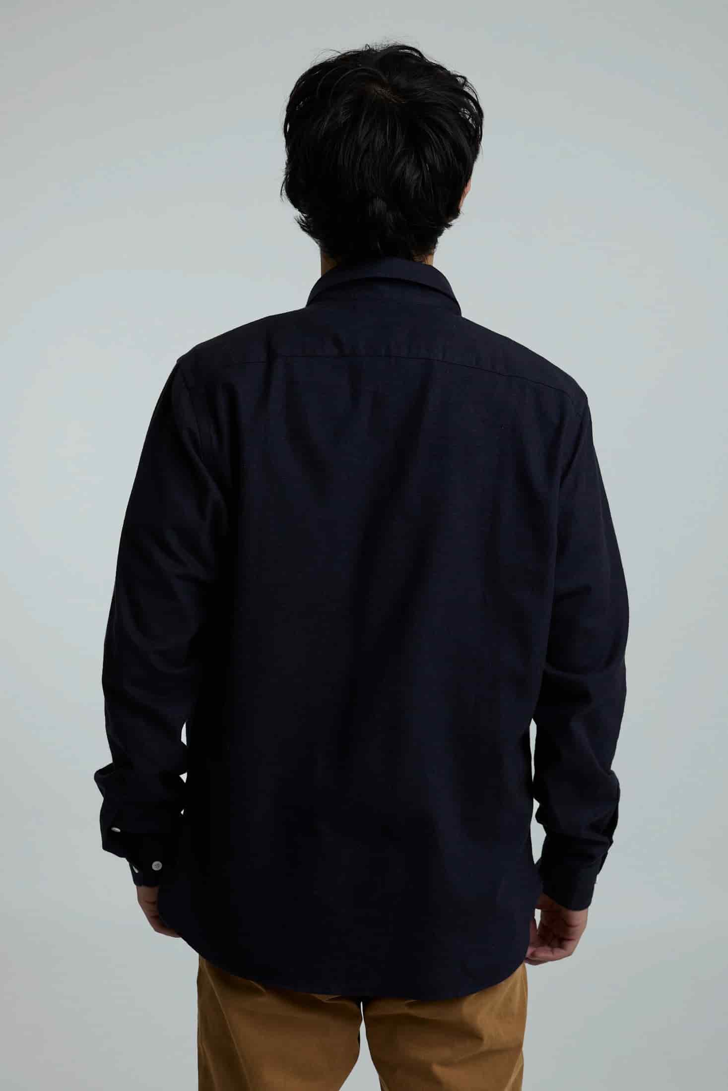 Camisa twill azul oscuro - miniatura 2