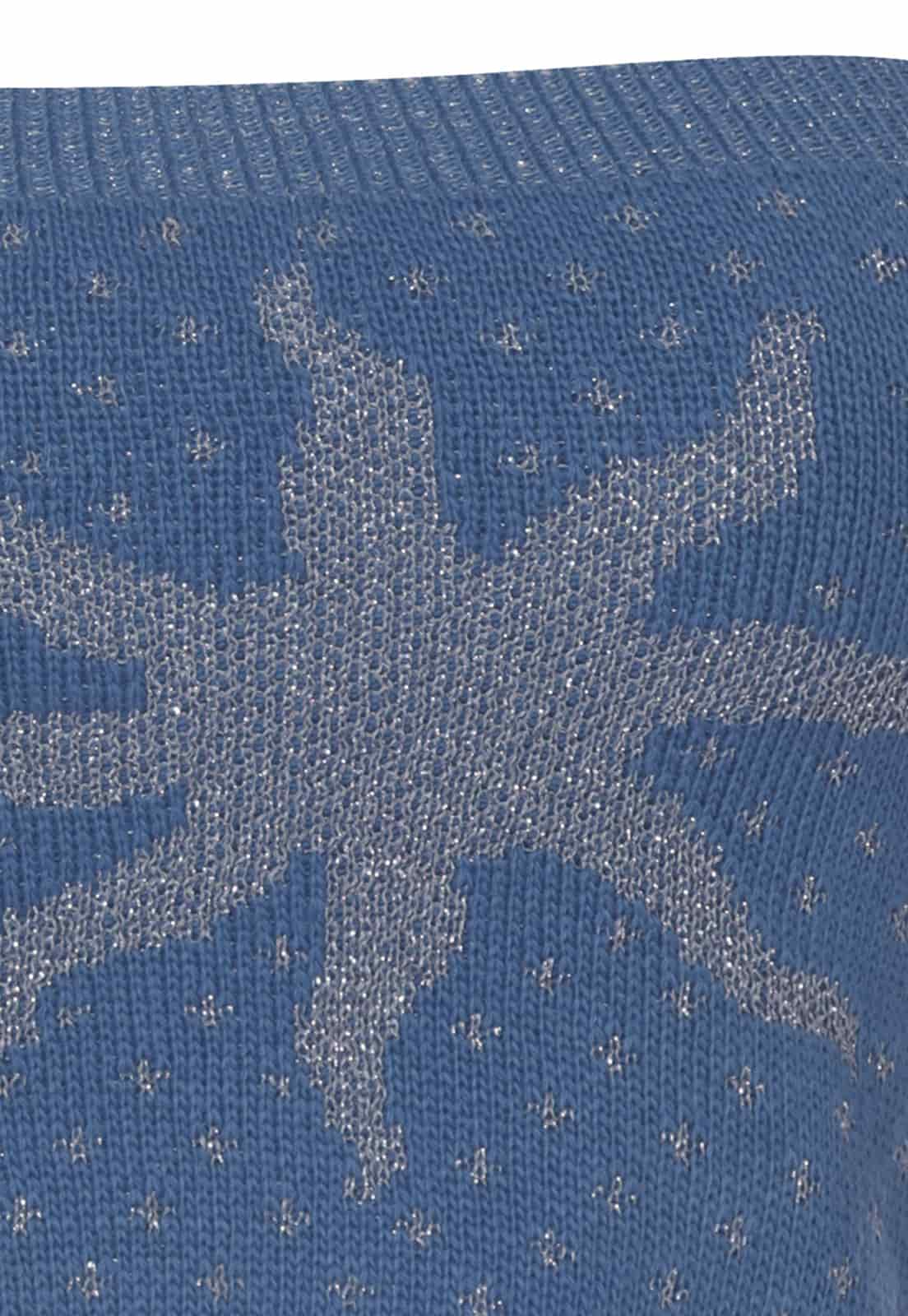 CROP TOP KNIT SOLE BLUE - miniatura 3