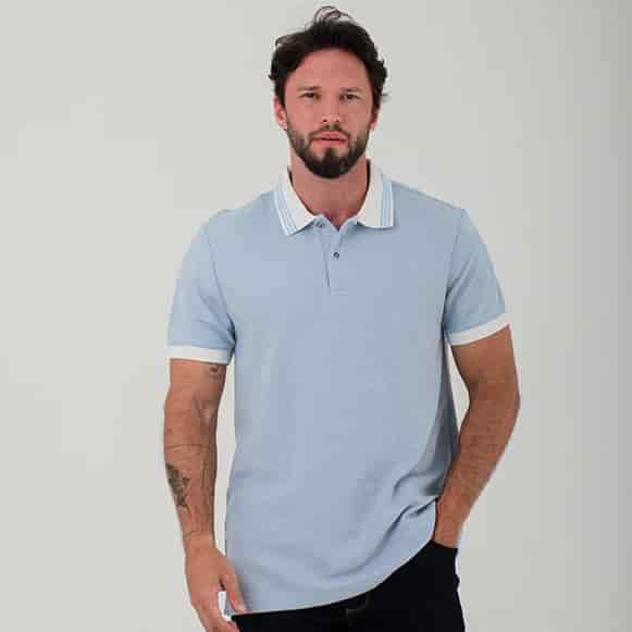 SUETER TIPO POLO MODA HOMBRE - miniatura 1