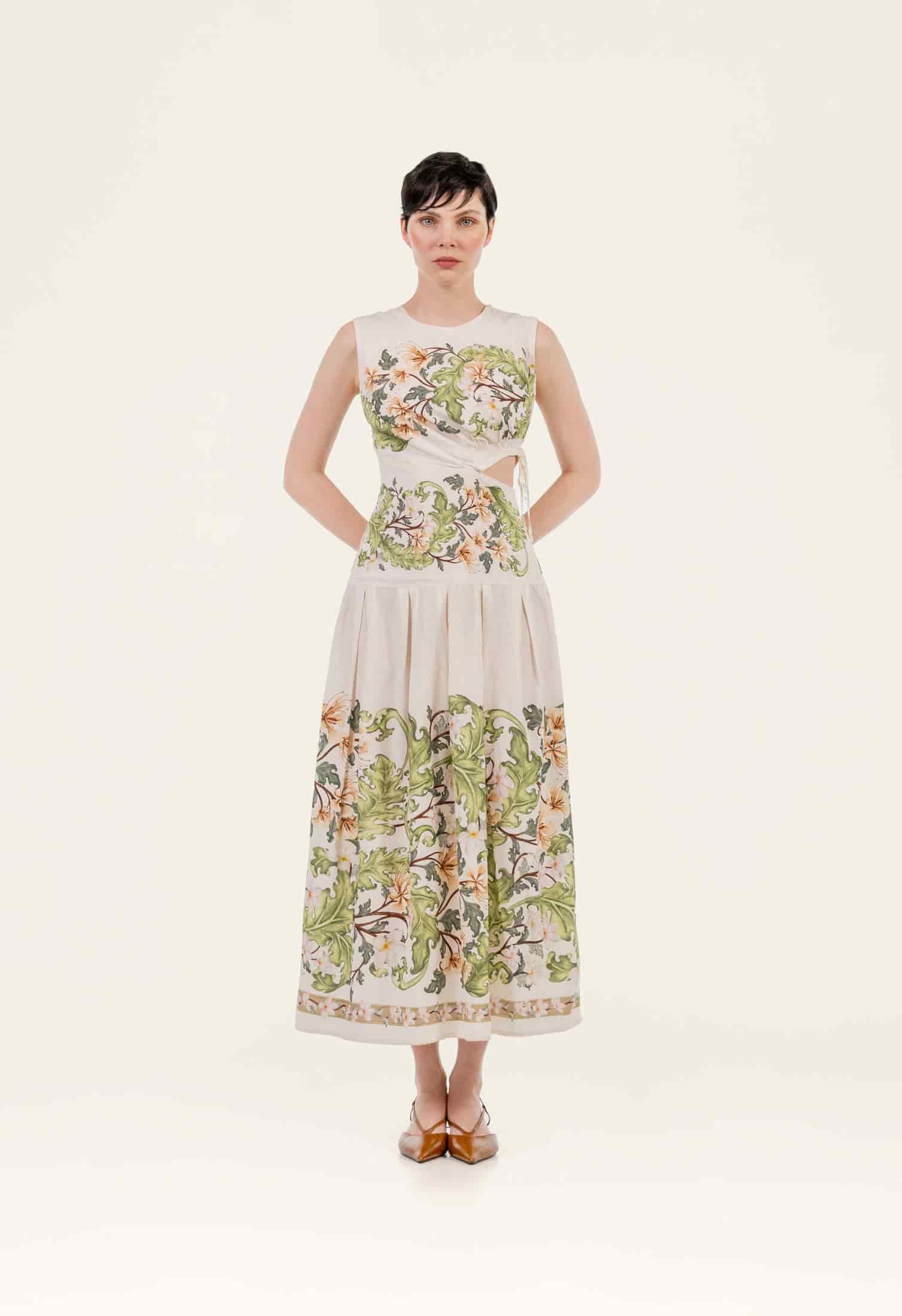 Otoño Anhelo Midi Dress - miniatura 1