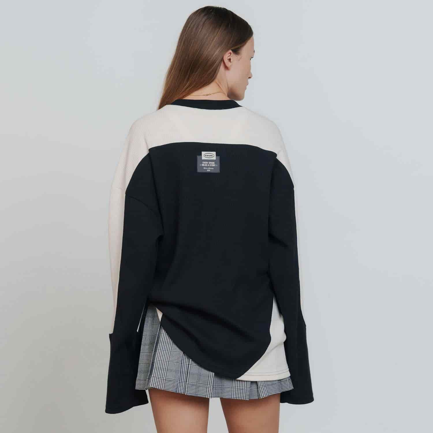 Waffer Long Sleeve Tee - Black - miniatura 6