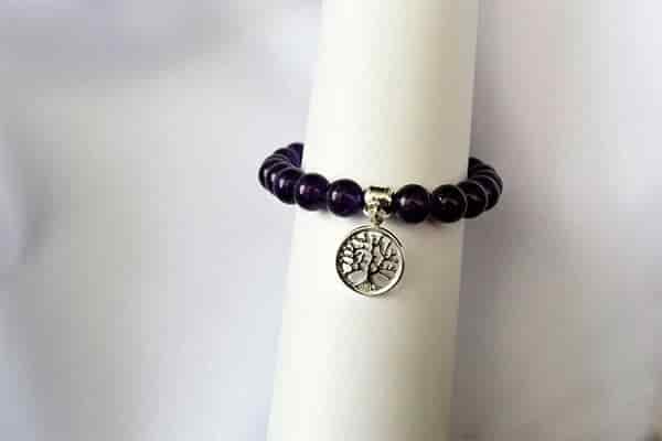 Pulsera Amatista dije árbol de la vida mini - miniatura 1