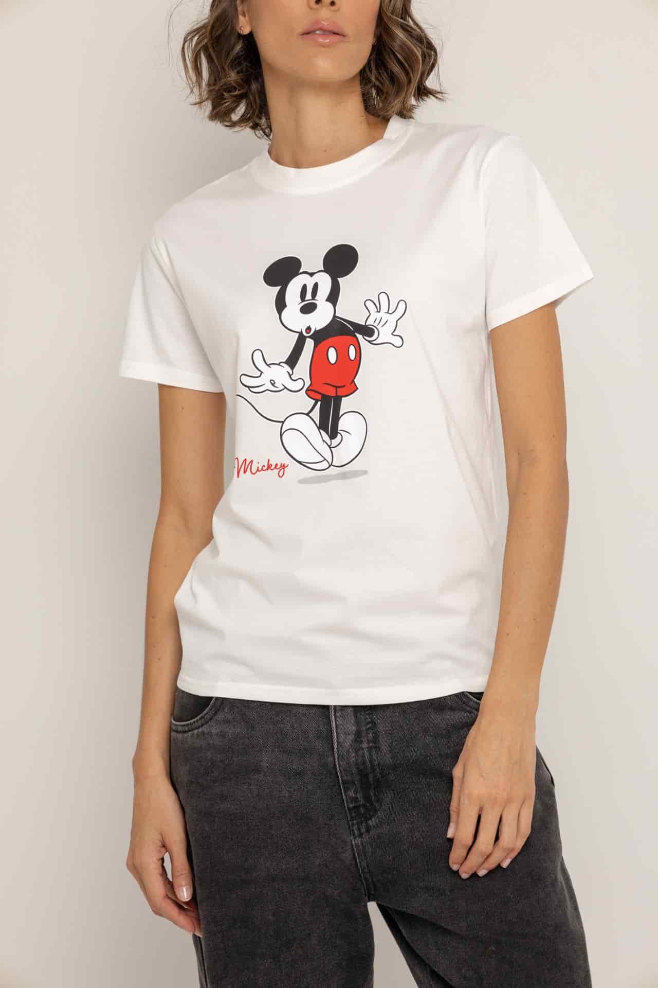 T-Shirt Blanca Mickey Mouse - miniatura 2